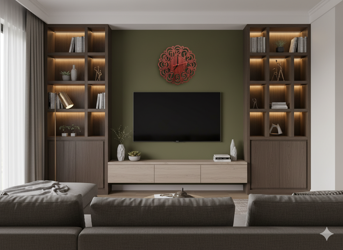 Artisan CNC-Cut Wooden Wall Clock | Leaf & Vine Style | Silent 6mm | Woodish Walls